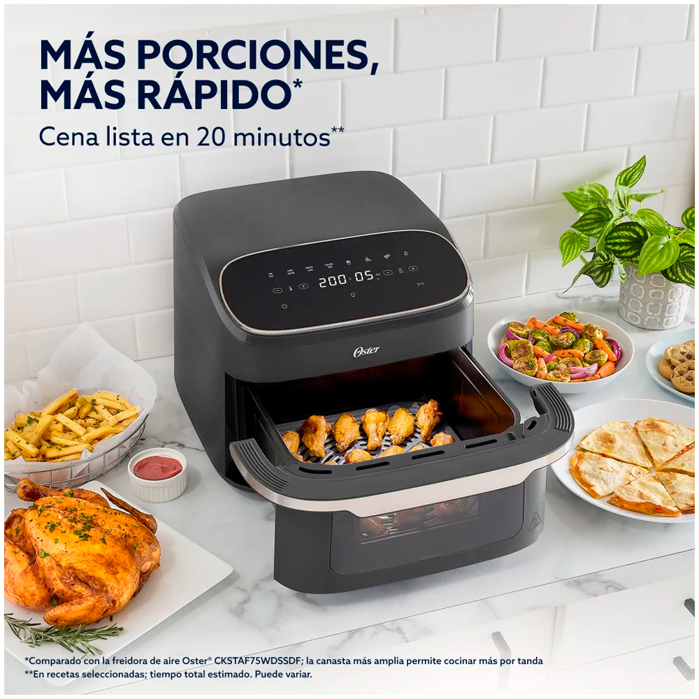 FREIDORA DE AIRE 8 EN 1 CKSTAF10UW110 OSTER ULTRACRISP XL 10 LITROS - 3