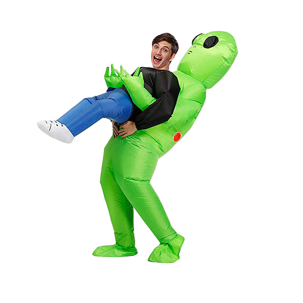 DISFRAZ INFLABLE DE ALIEN VERDE HALLOWEEN COSPLAY - 1