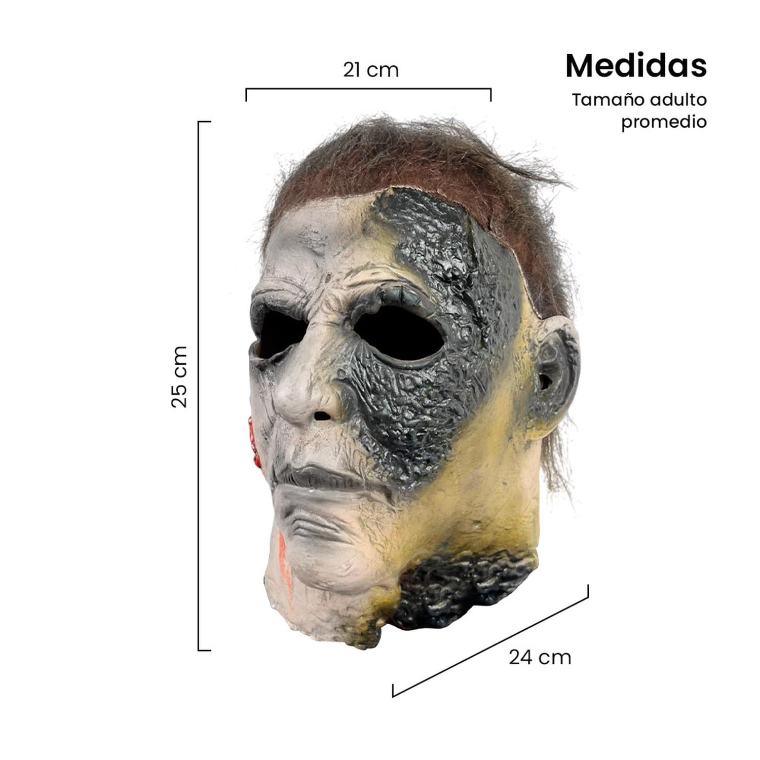 MÁSCARA MICHAEL MYERS CON CICATRICES LÁTEX HALLOWEEN - 5