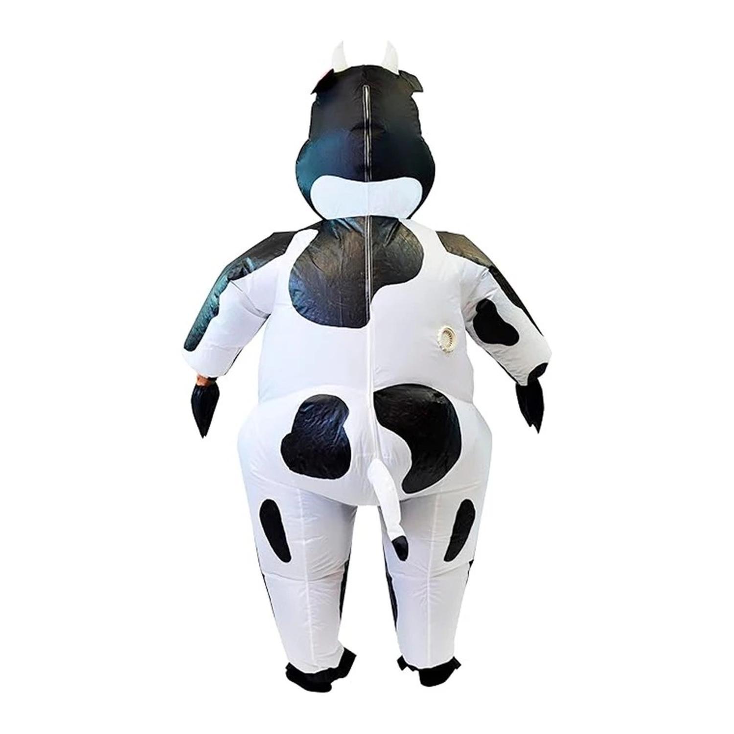 DISFRAZ INFLABLE DE VACA PARA HALLOWEEN Y COSPLAY - 4