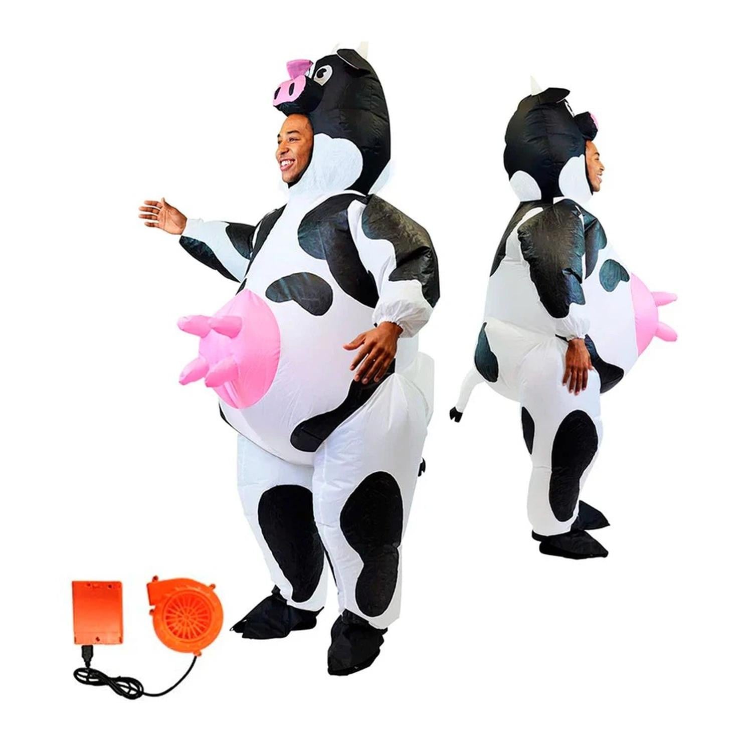 DISFRAZ INFLABLE DE VACA PARA HALLOWEEN Y COSPLAY - 5