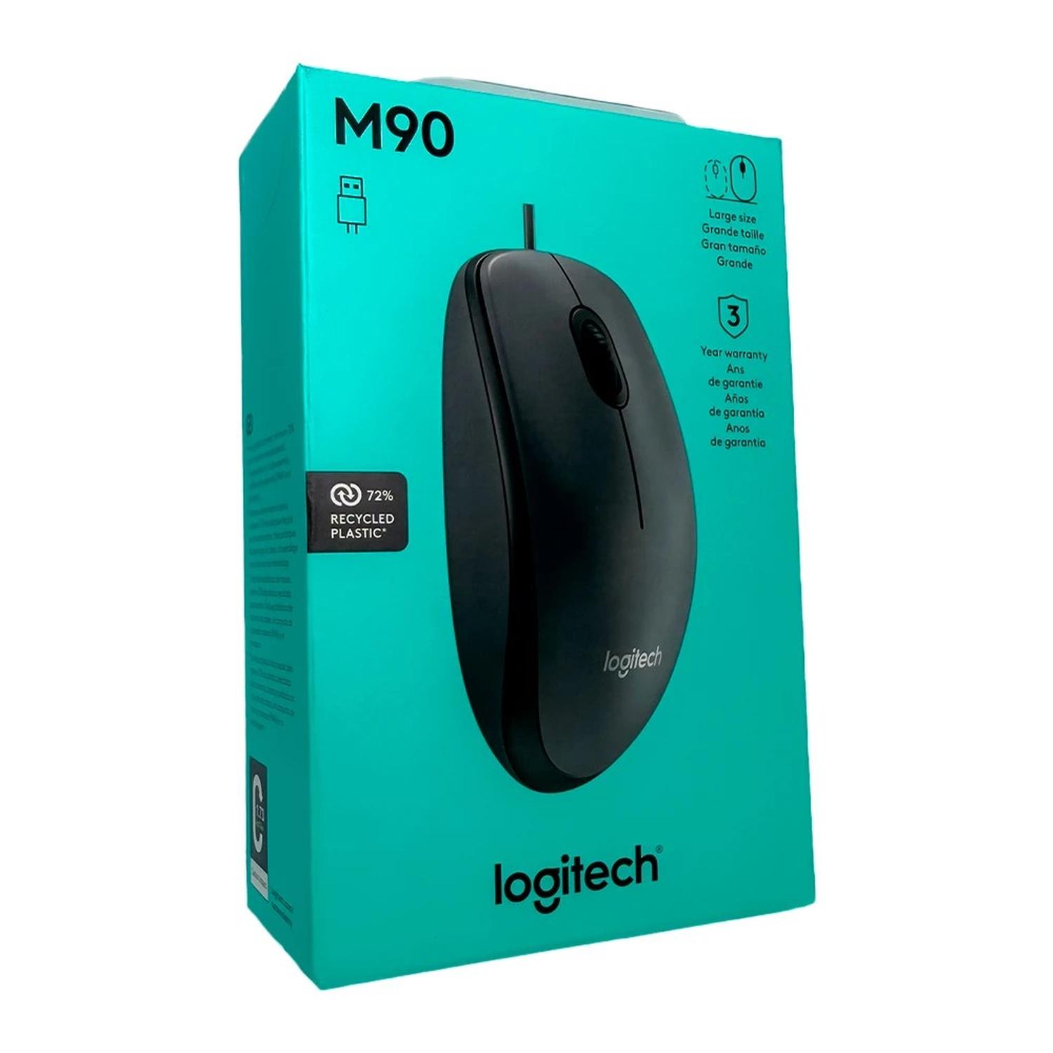 MOUSE ALÁMBRICO LOGITECH M90 CON SENSOR ÓPTICO 1000 DPI - 6