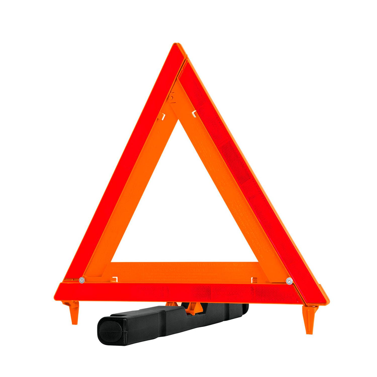 TRIÁNGULO DE SEGURIDAD REFLECTANTE TRUPER PLEGABLE CON ESTUCHE DE PLÁSTICO - 1