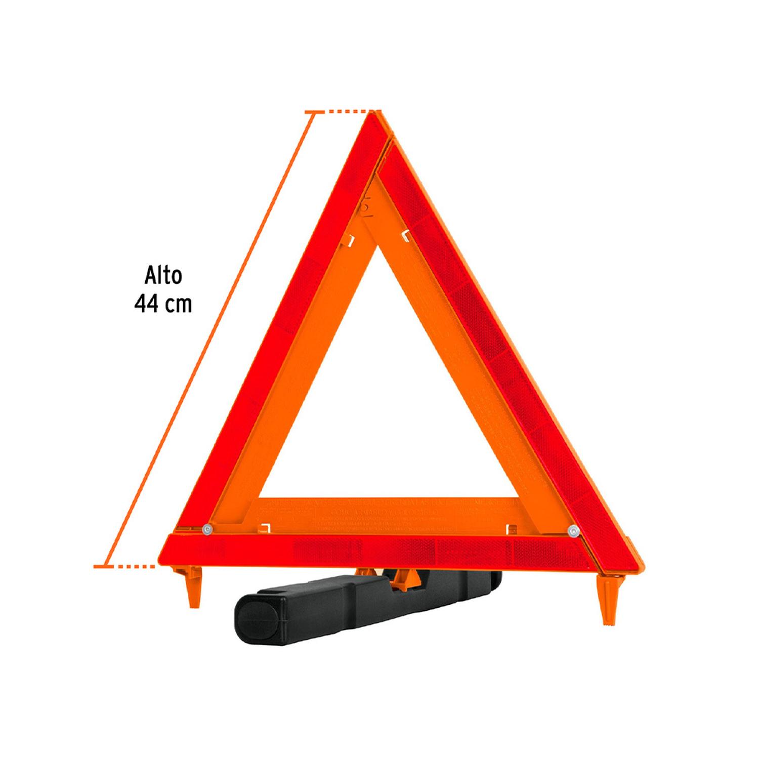 TRIÁNGULO DE SEGURIDAD REFLECTANTE TRUPER PLEGABLE CON ESTUCHE DE PLÁSTICO - 4