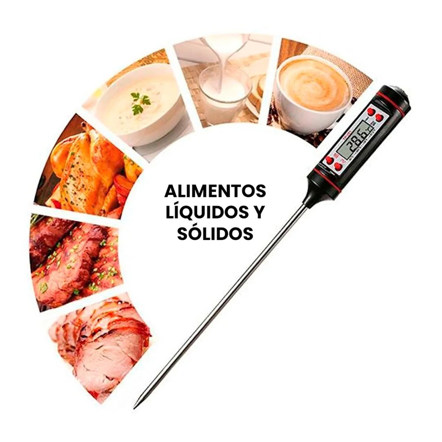TERMÓMETRO DIGITAL CON SONDA PARA COCINA LÍQUIDOS Y SÓLIDOS JOTX - 2