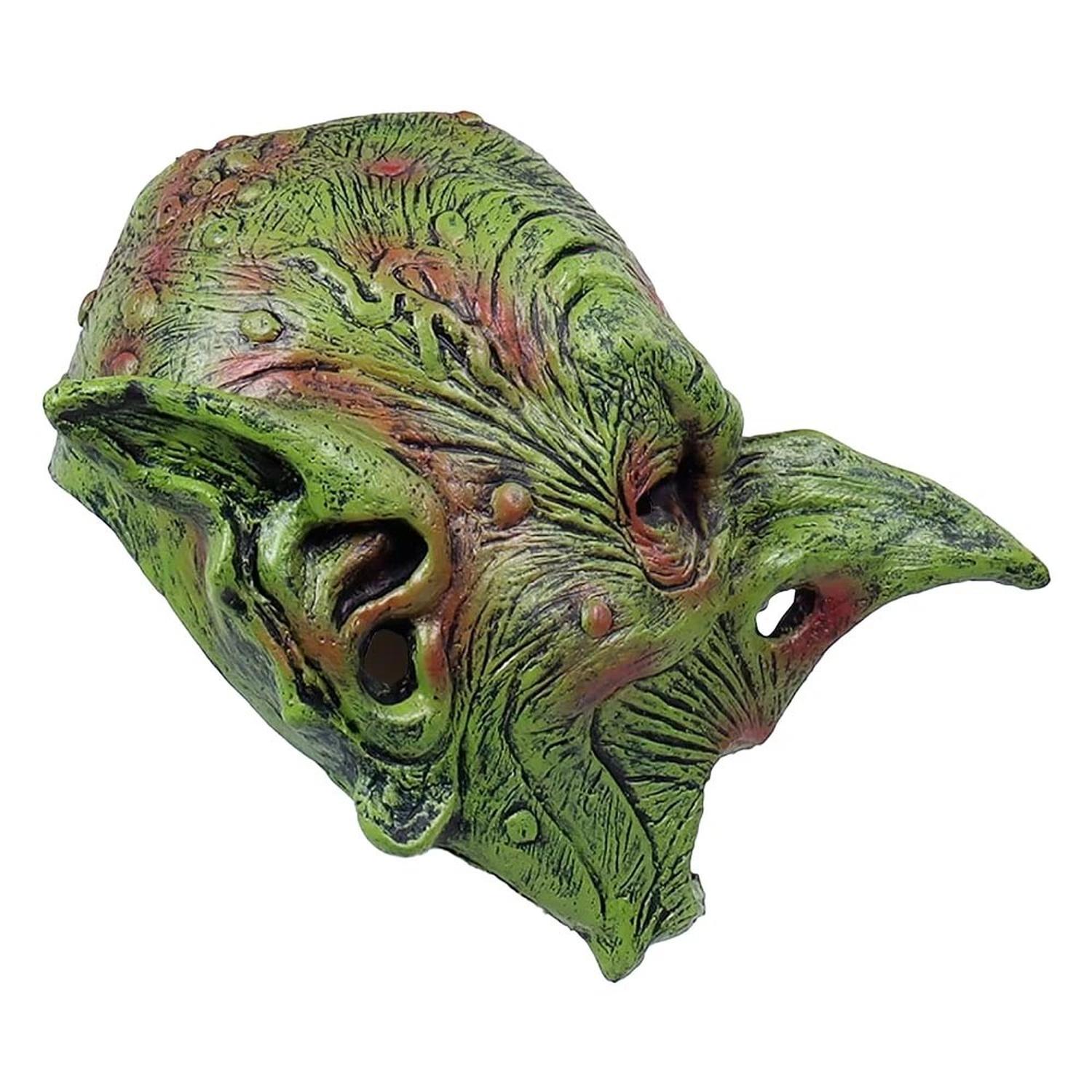 MÁSCARA DE GOBLIN DUENDE VERDE ESPELUZNANTE LÁTEX HALLOWEEN - 2