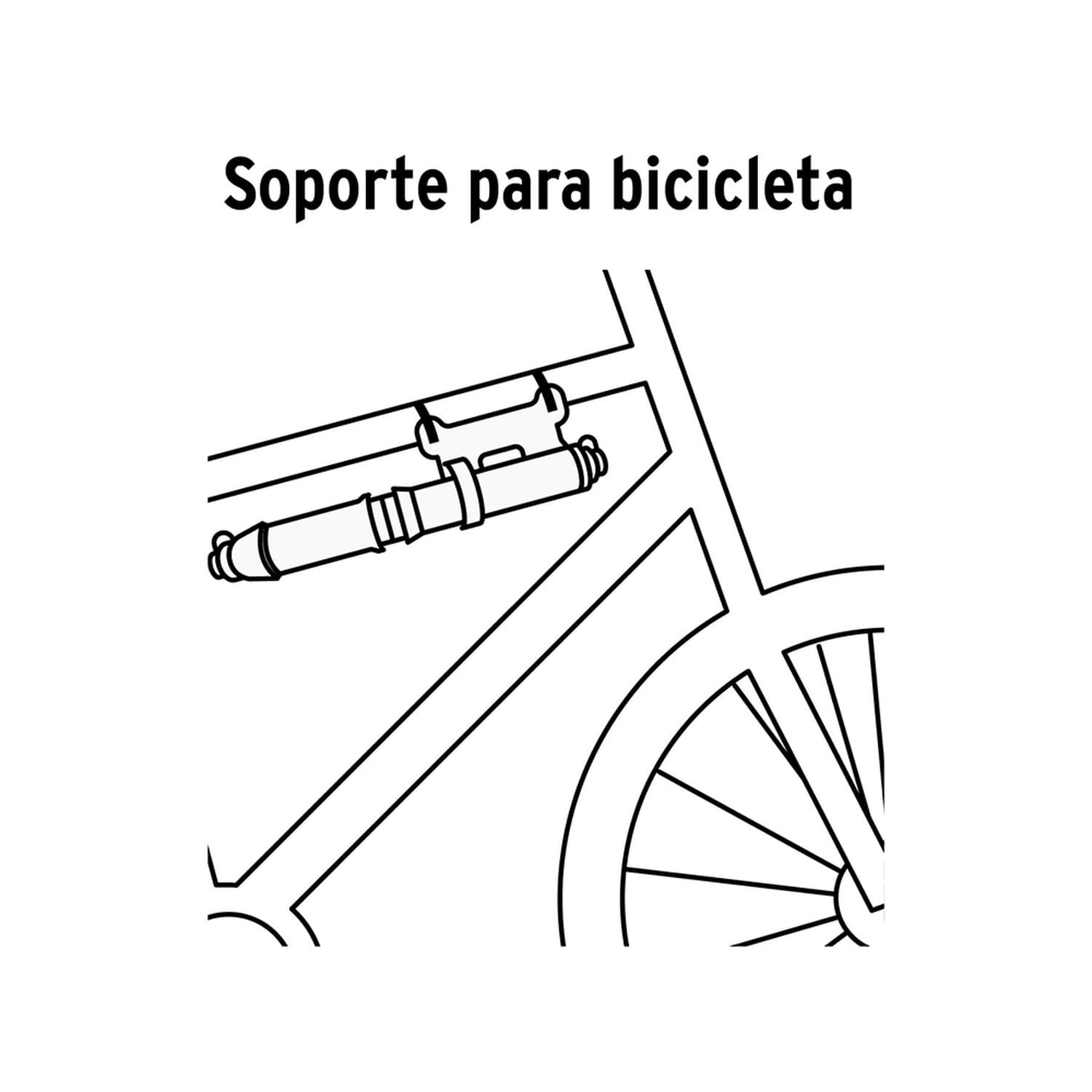 INFLADOR PORTÁTIL PARA BICICLETAS 75 PSI TRUPER BOM-MI-X - 5