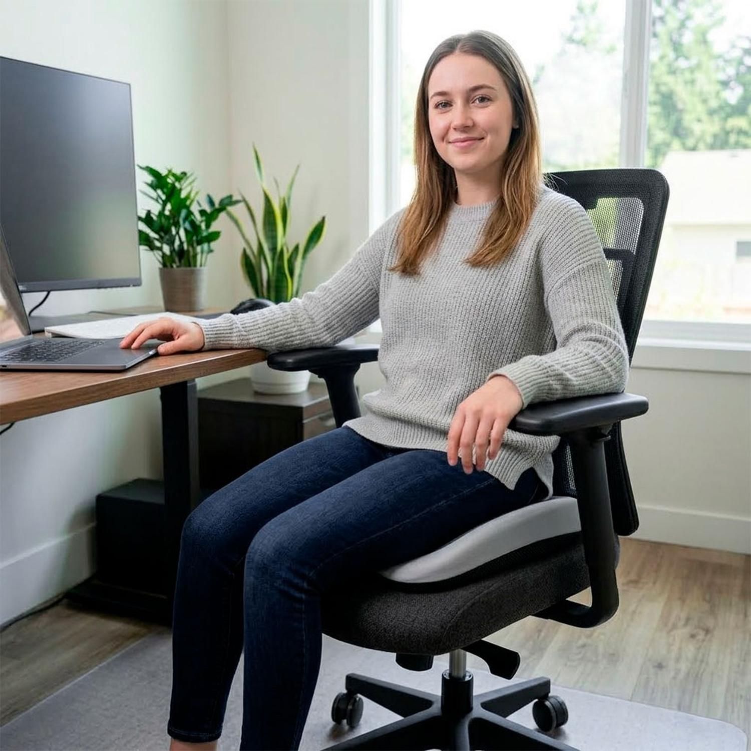 COJÍN COXIS ERGONÓMICO EVOX WR7-G GRIS - 8