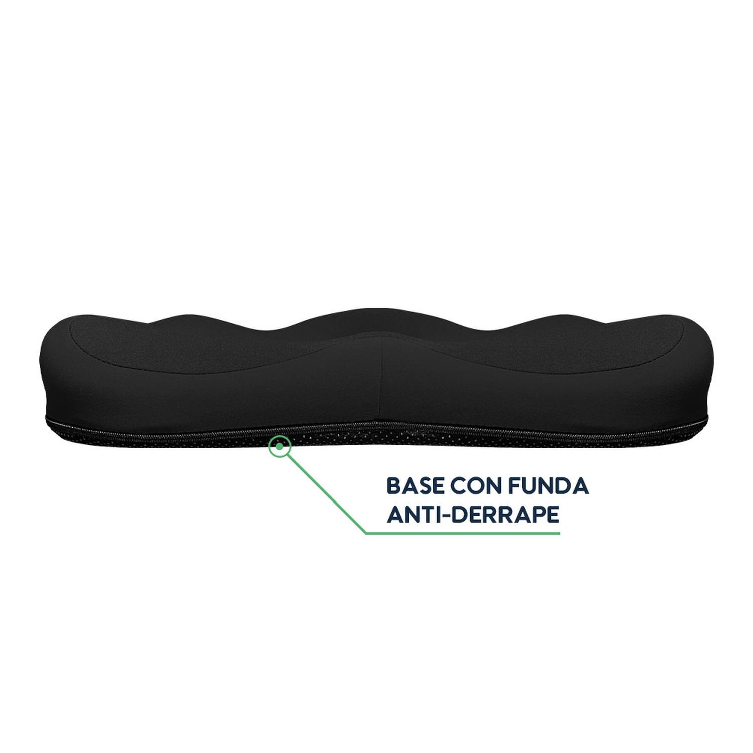 SET DE COJINES ERGONÓMICOS EVOX WR8-B NEGRO LUMBAR Y COXIS - 4
