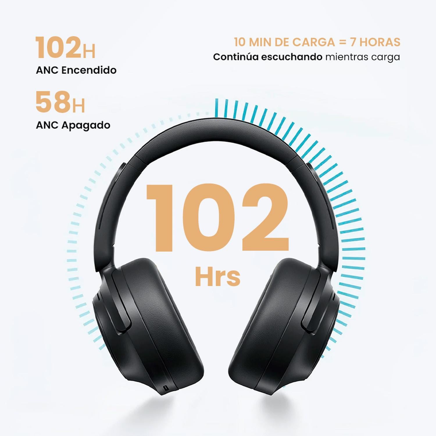 AUDÍFONOS INALÁMBRICOS QCY H3S CON CANCELACIÓN DE RUIDO - 7