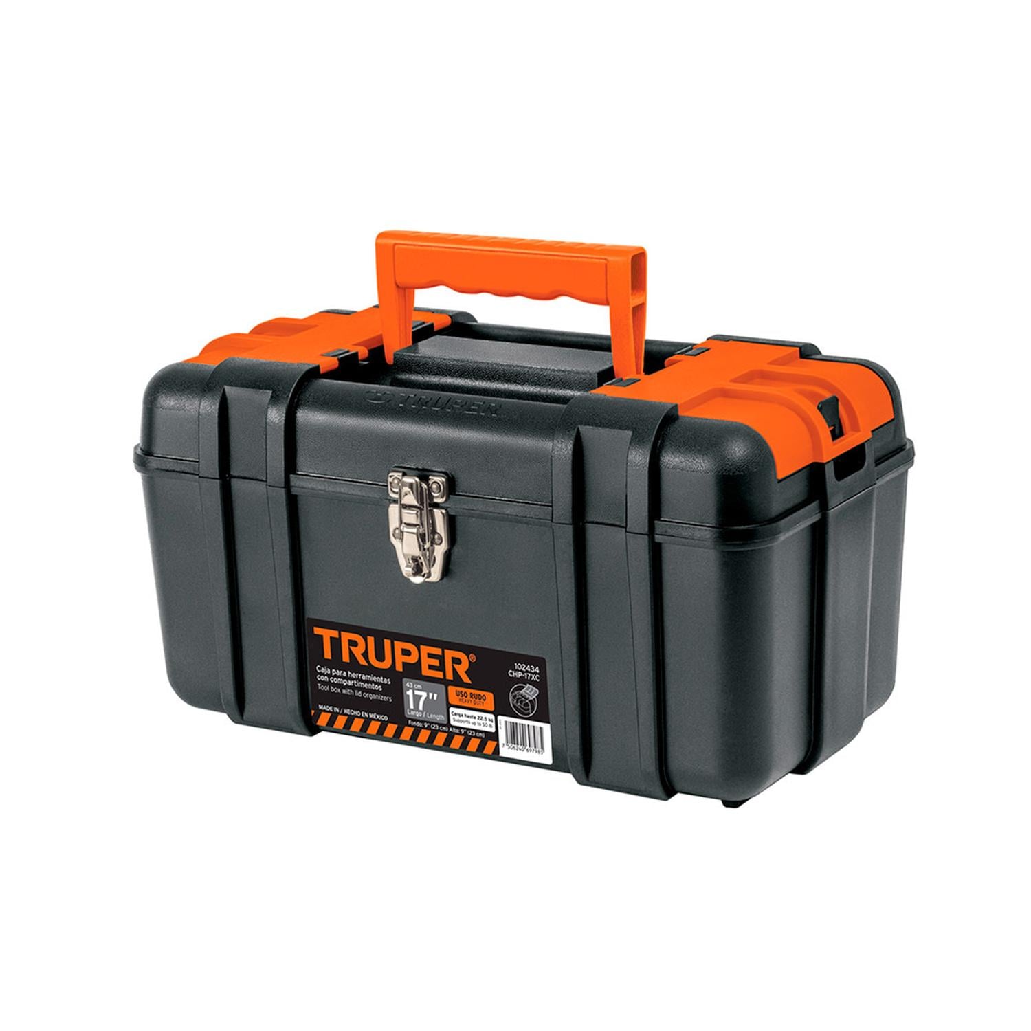 CAJA DE HERRAMIENTAS TRUPER 17 PULGADAS CON CHAROLA EXTRAÍBLE - 1