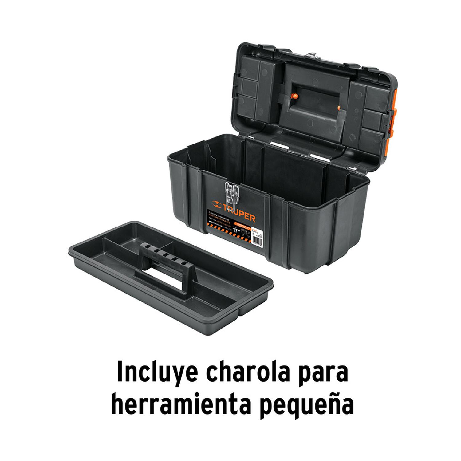 CAJA DE HERRAMIENTAS TRUPER 17 PULGADAS CON CHAROLA EXTRAÍBLE - 2
