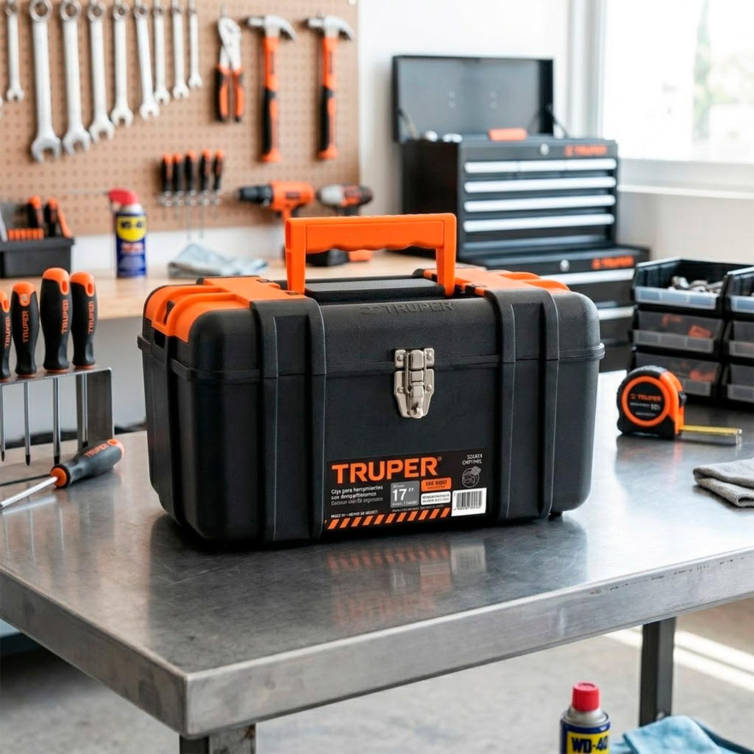 CAJA DE HERRAMIENTAS TRUPER 17 PULGADAS CON CHAROLA EXTRAÍBLE - 5