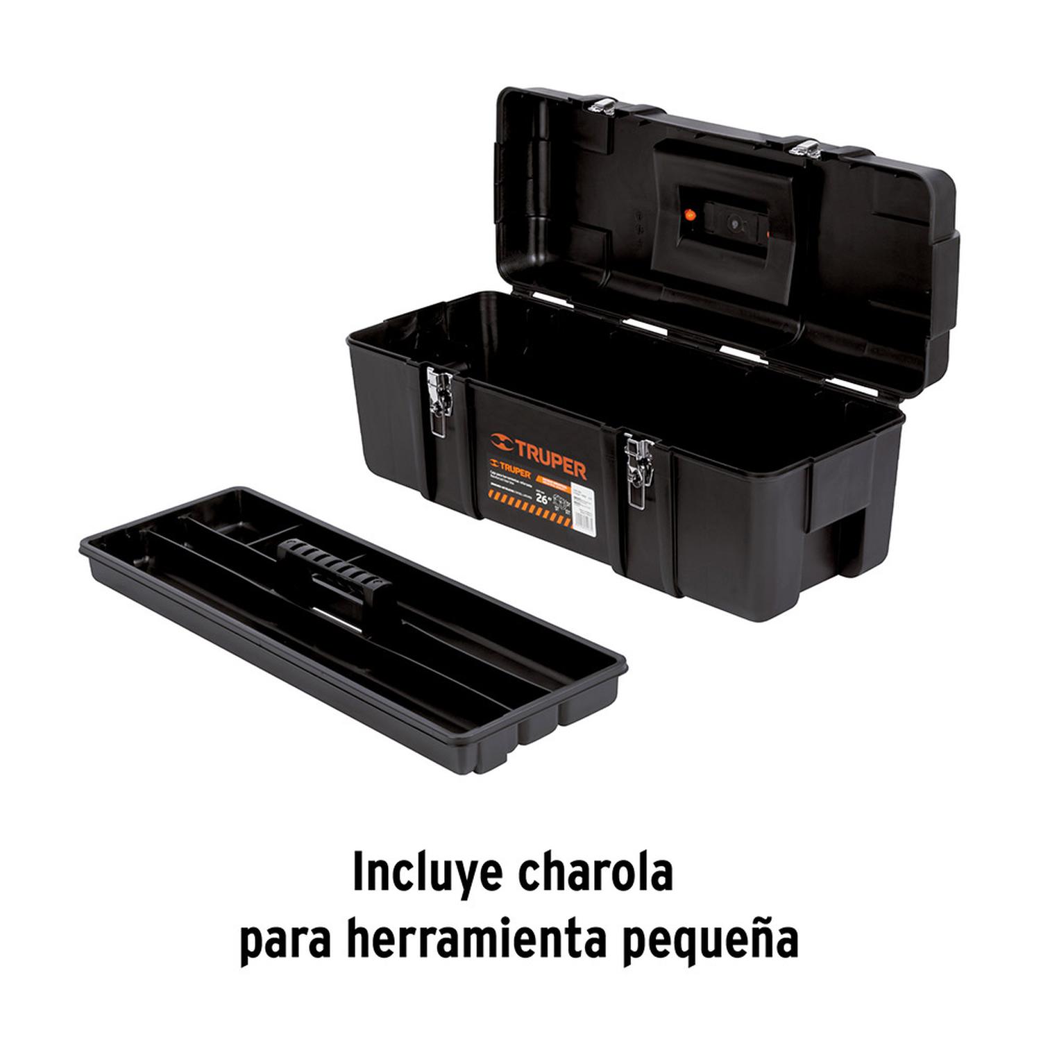 CAJA DE HERRAMIENTAS TRUPER 26 PULGADAS CON CHAROLA EXTRAÍBLE - 2