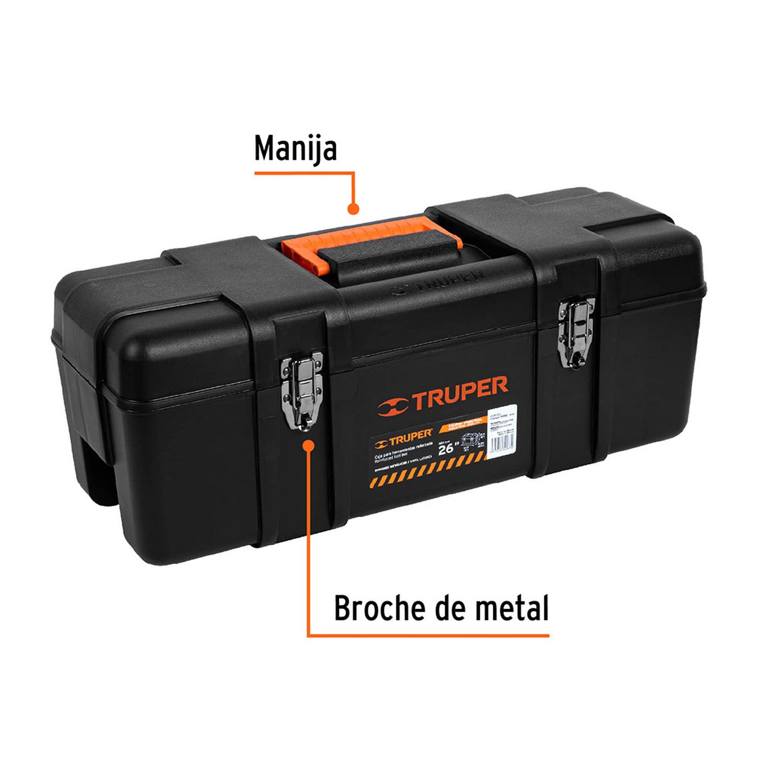 CAJA DE HERRAMIENTAS TRUPER 26 PULGADAS CON CHAROLA EXTRAÍBLE - 5