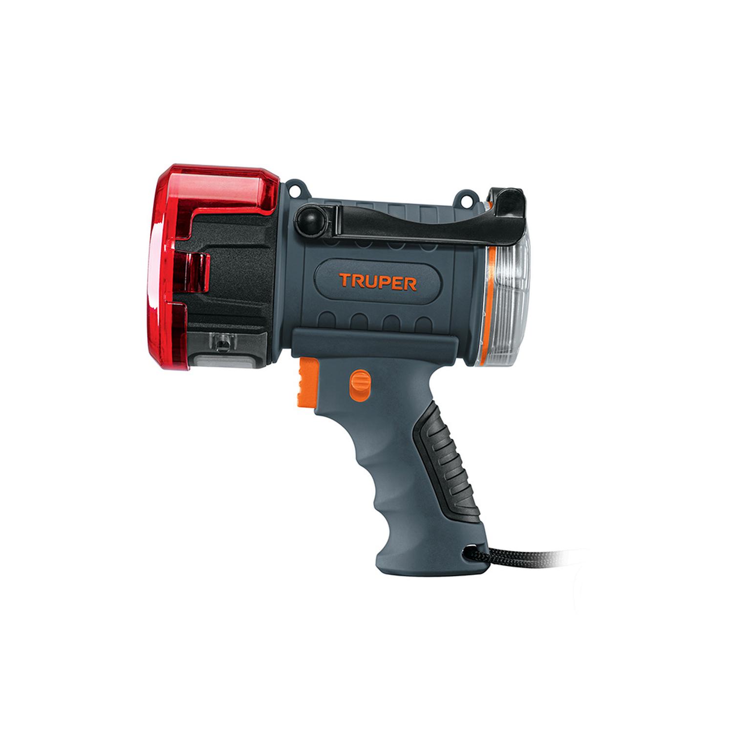 LINTERNA REFLECTORA RECARGABLE TRUPER LED 2000LM FILTRO ROJO EXTRAÍBLE Y SILBATO DE EMERGENCIA - 1