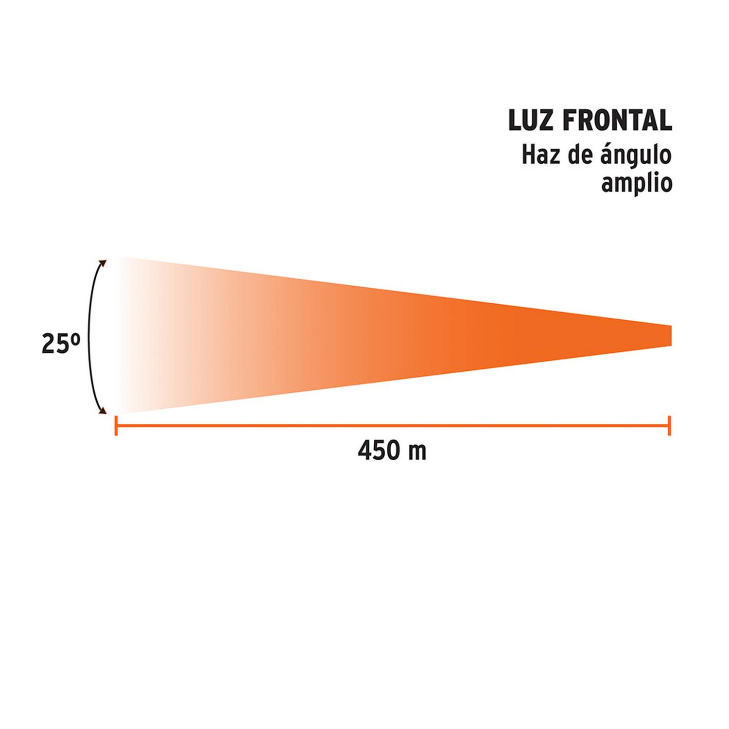 LINTERNA REFLECTORA RECARGABLE TRUPER LED 2000LM FILTRO ROJO EXTRAÍBLE Y SILBATO DE EMERGENCIA - 5