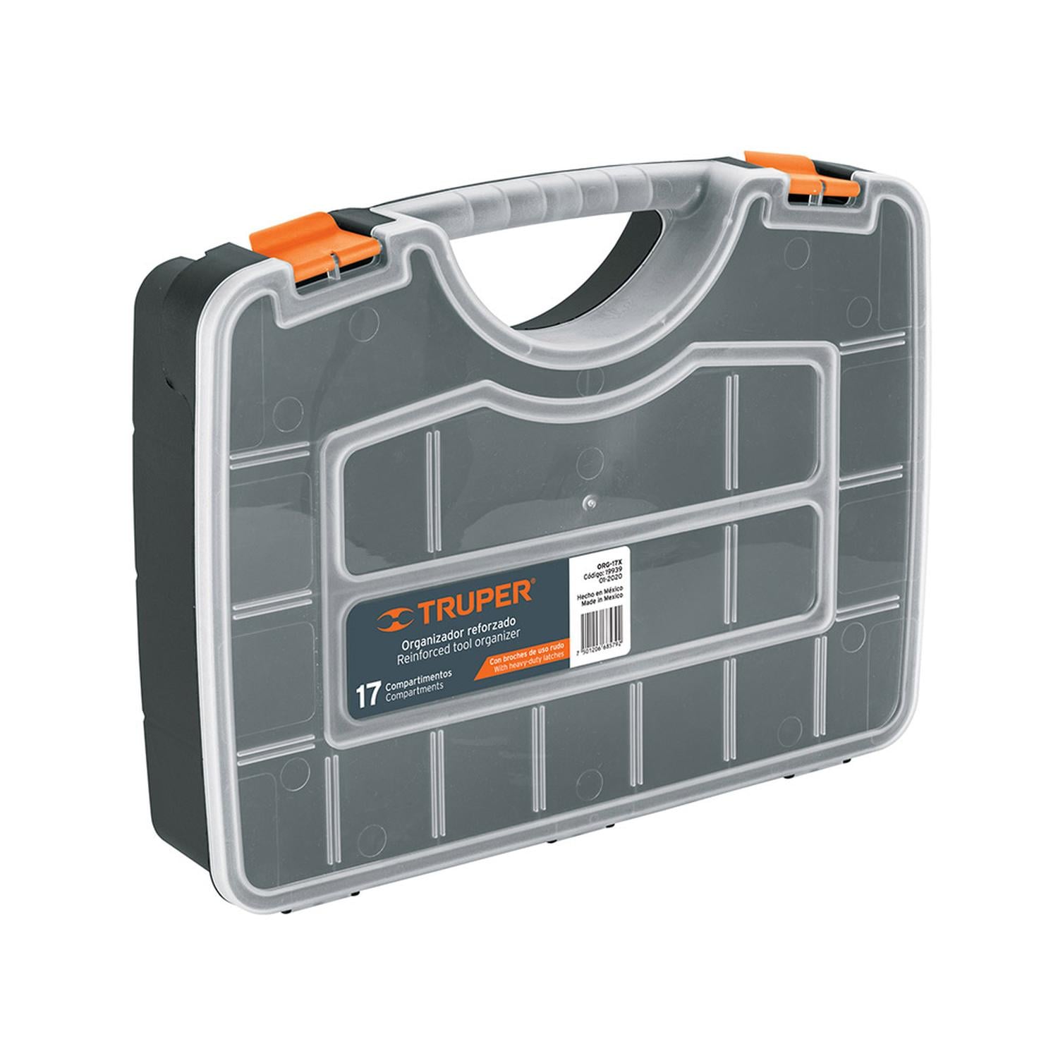 ORGANIZADOR REFORZADO TRUPER 17 PULGADAS CON 17 COMPARTIMENTOS DISEÑO ERGONÓMICO - 1