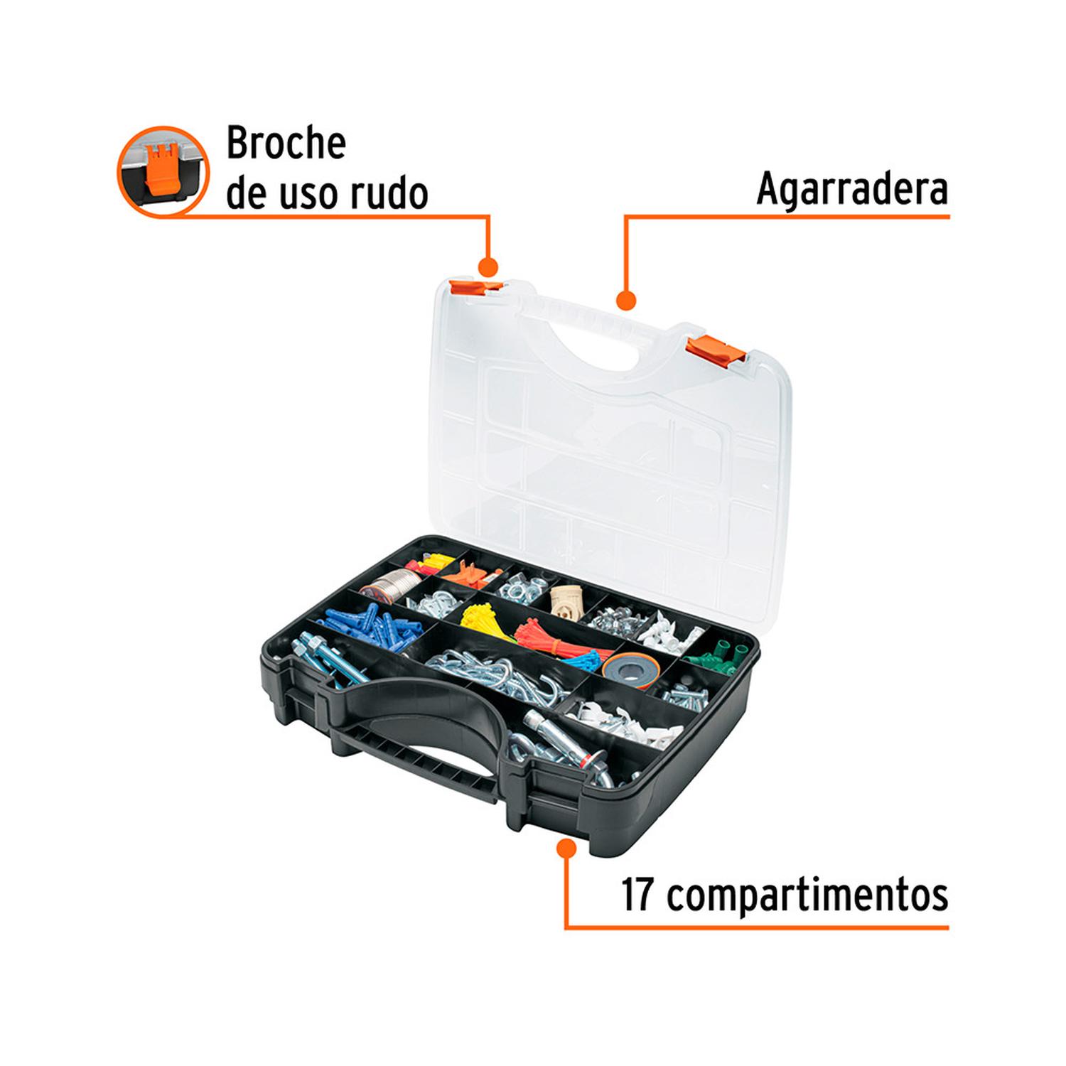 ORGANIZADOR REFORZADO TRUPER 17 PULGADAS CON 17 COMPARTIMENTOS DISEÑO ERGONÓMICO - 3