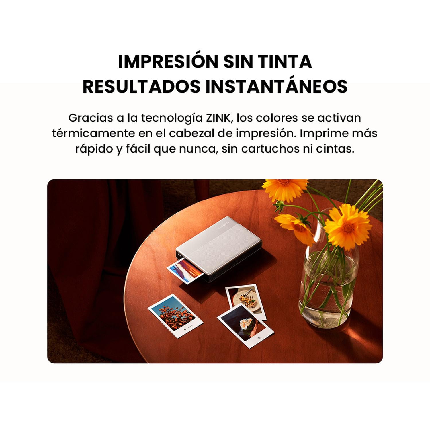 IMPRESORA FOTOGRÁFICA PORTÁTIL XIAOMI 1S IMPRESIÓN ZINK INSTANTÁNEA - 5