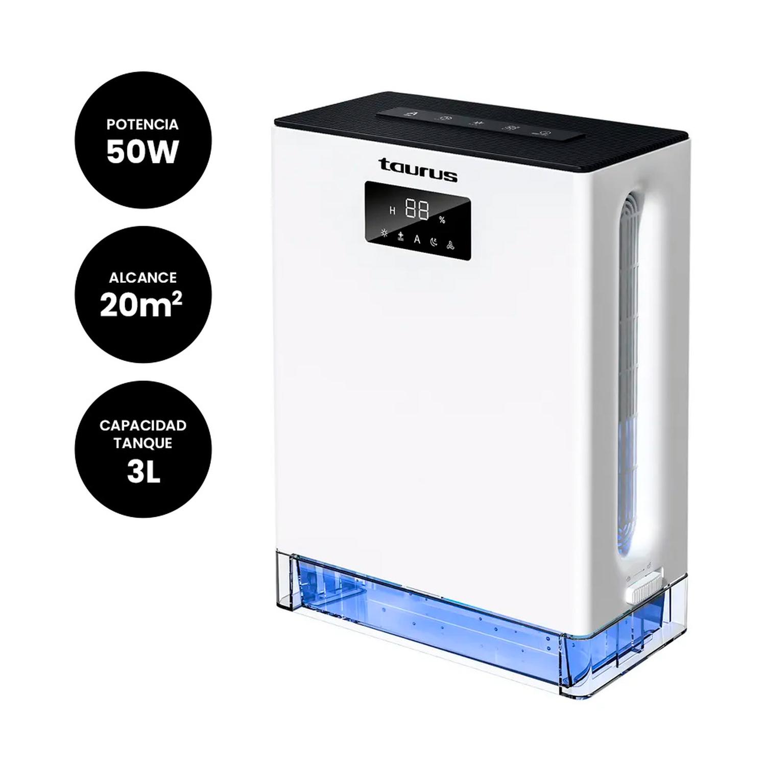 DESHUMEDECEDOR ELÉCTRICO TAURUS TD-600 CAPACIDAD 3 LITROS - 3