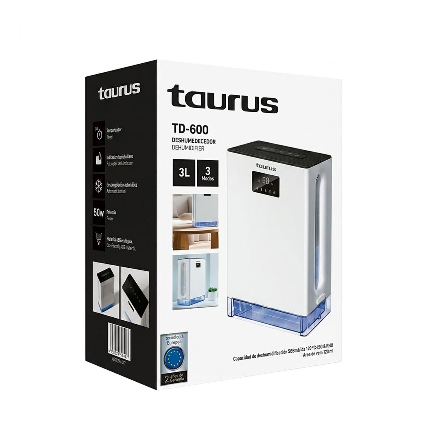 DESHUMEDECEDOR ELÉCTRICO TAURUS TD-600 CAPACIDAD 3 LITROS - 8