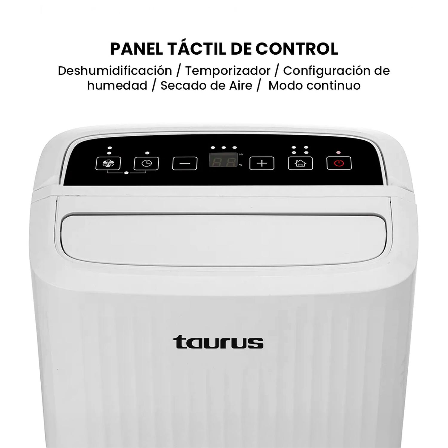 DESHUMEDECEDOR ELÉCTRICO TAURUS DH-10L 2 LITROS CON ASA DE TRANSPORTE Y MANGUERA DE DRENAJE - 5