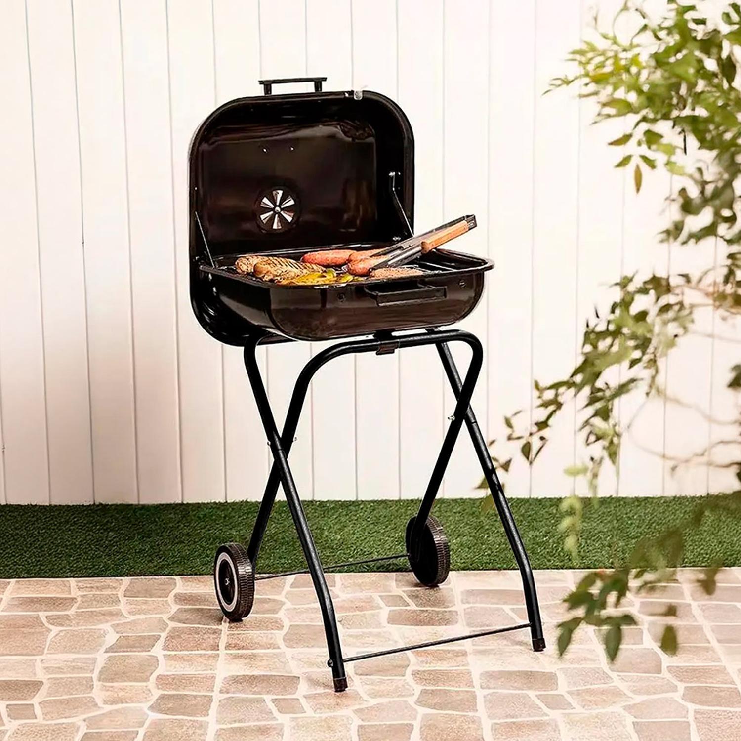 PARRILLA MR. GRILL PRACTI GRILL-300 PORTÁTIL CON RUEDAS - 7