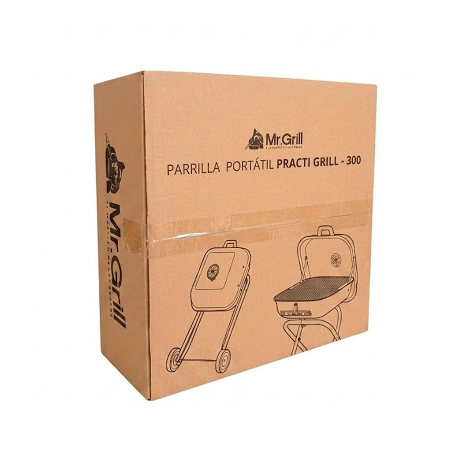 PARRILLA MR. GRILL PRACTI GRILL-300 PORTÁTIL CON RUEDAS - 8