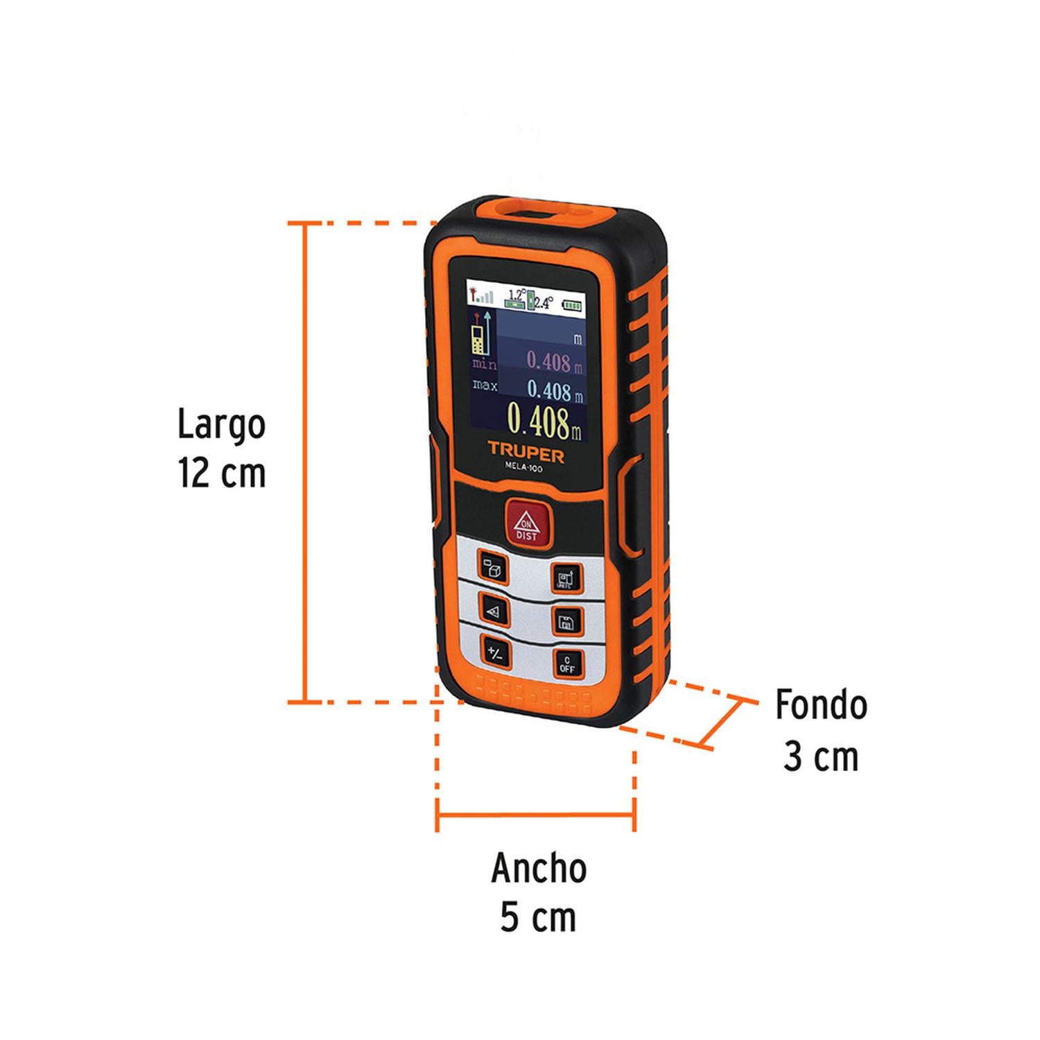 MEDIDOR LÁSER DE DISTANCIA TRUPER MELA-100 DE 0.05 M A 100 M - 5