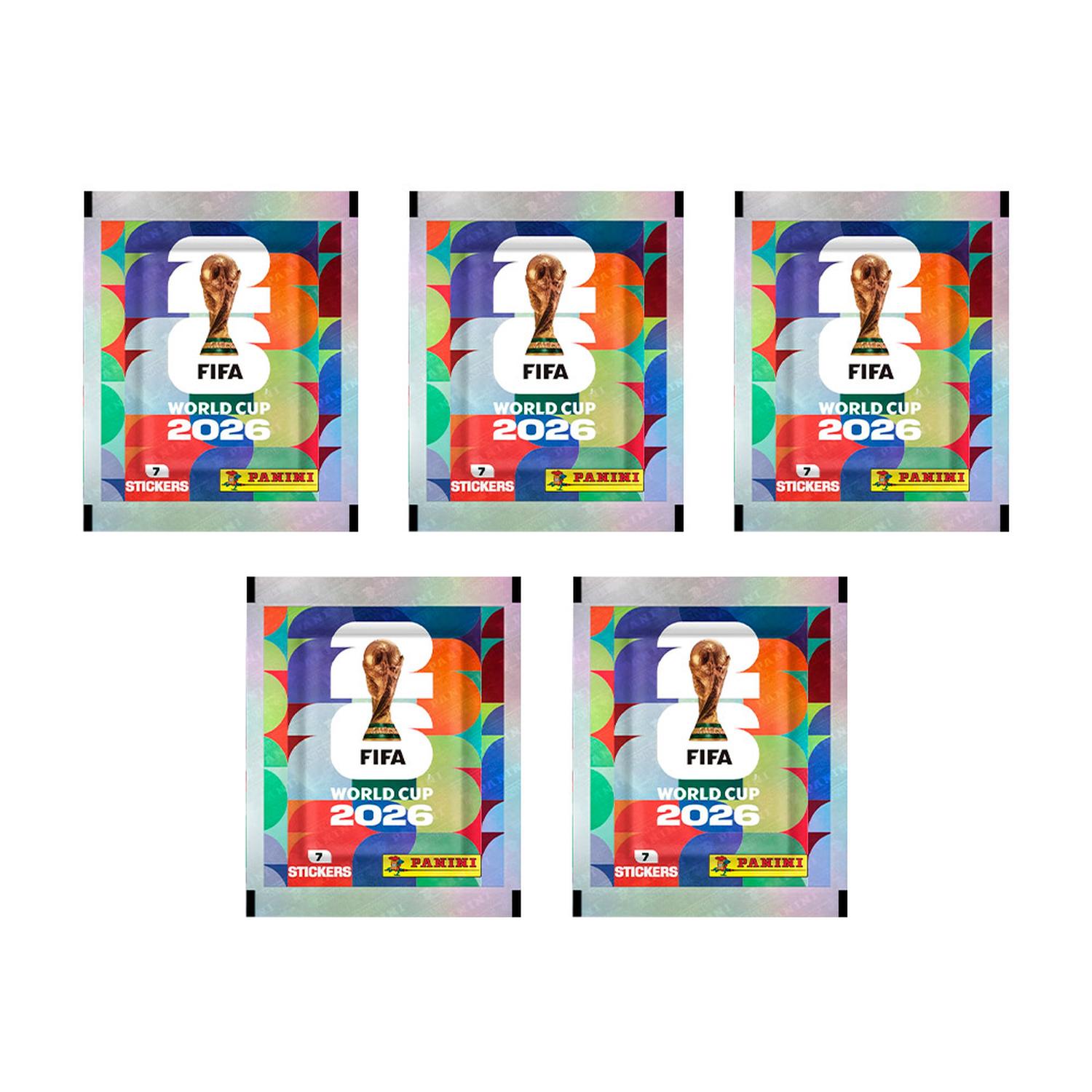PACK 5 SOBRES PANINI DE FIGURITAS MUNDIAL 2026 - 2