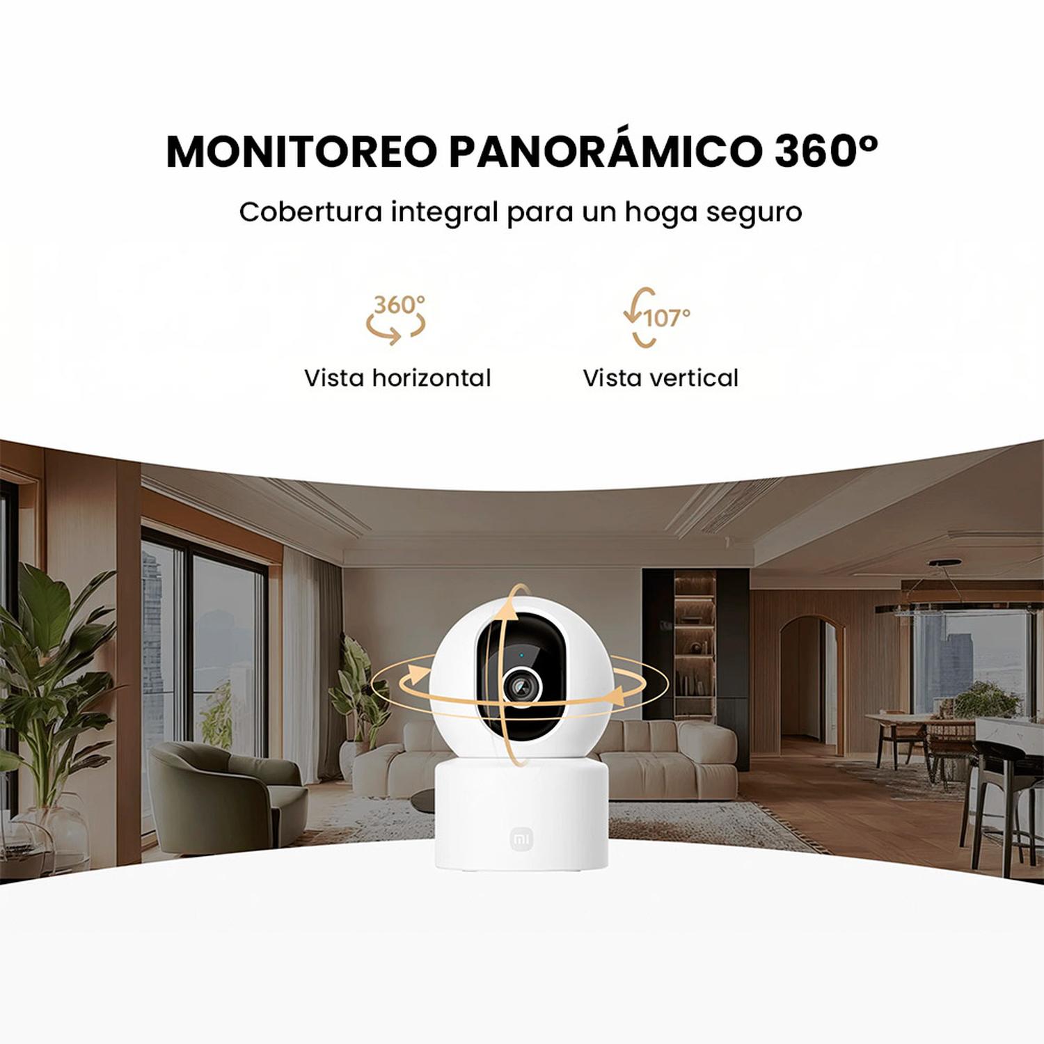 CÁMARA SEGURIDAD INTELIGENTE XIAOMI C302 UHD 2K 360° CON FUNCIONES IA MEJORADAS - 8