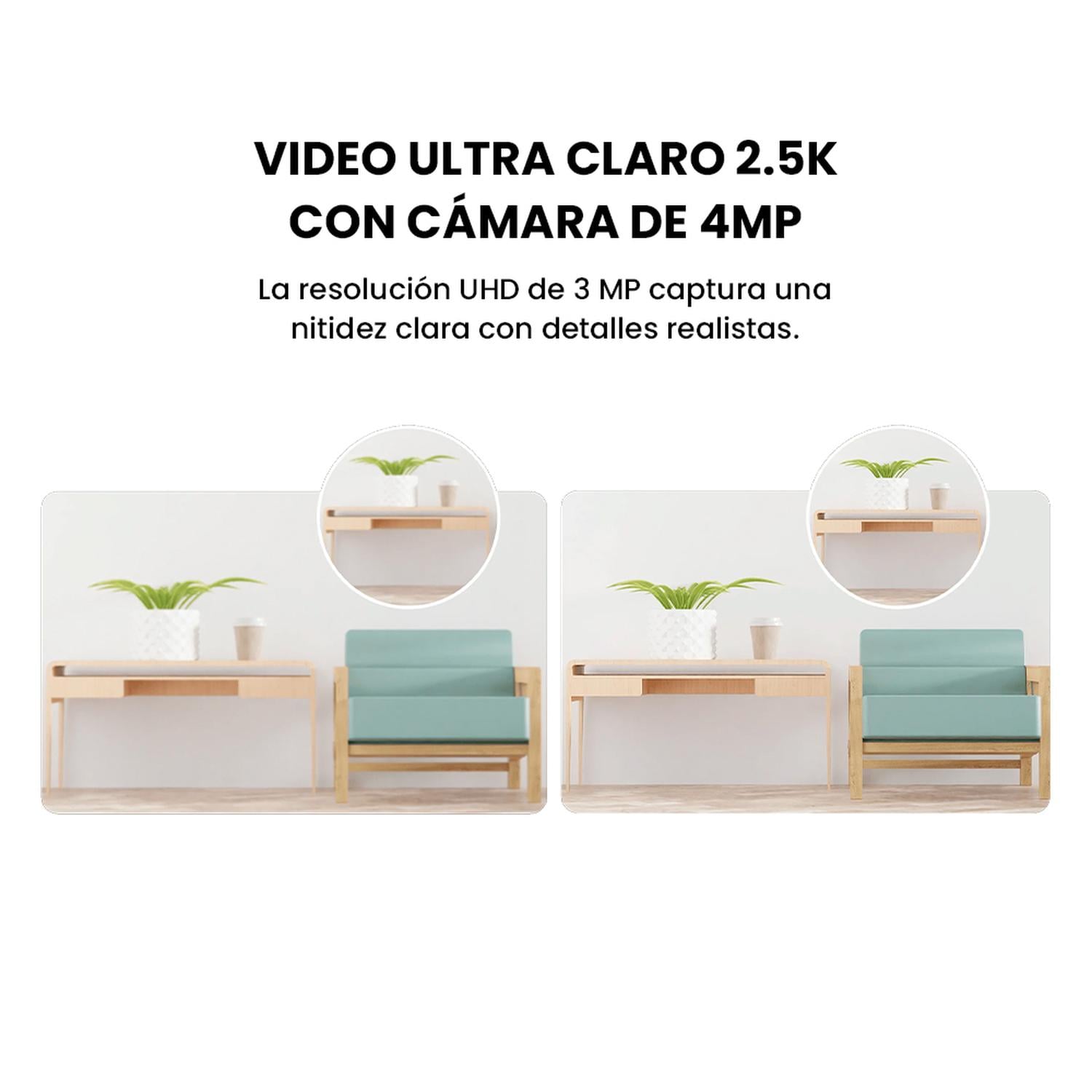 CÁMARA SEGURIDAD INTELIGENTE XIAOMI C400 UHD 2.5K 4MP 360° CON FUNCIONES IA MEJORADAS - 3