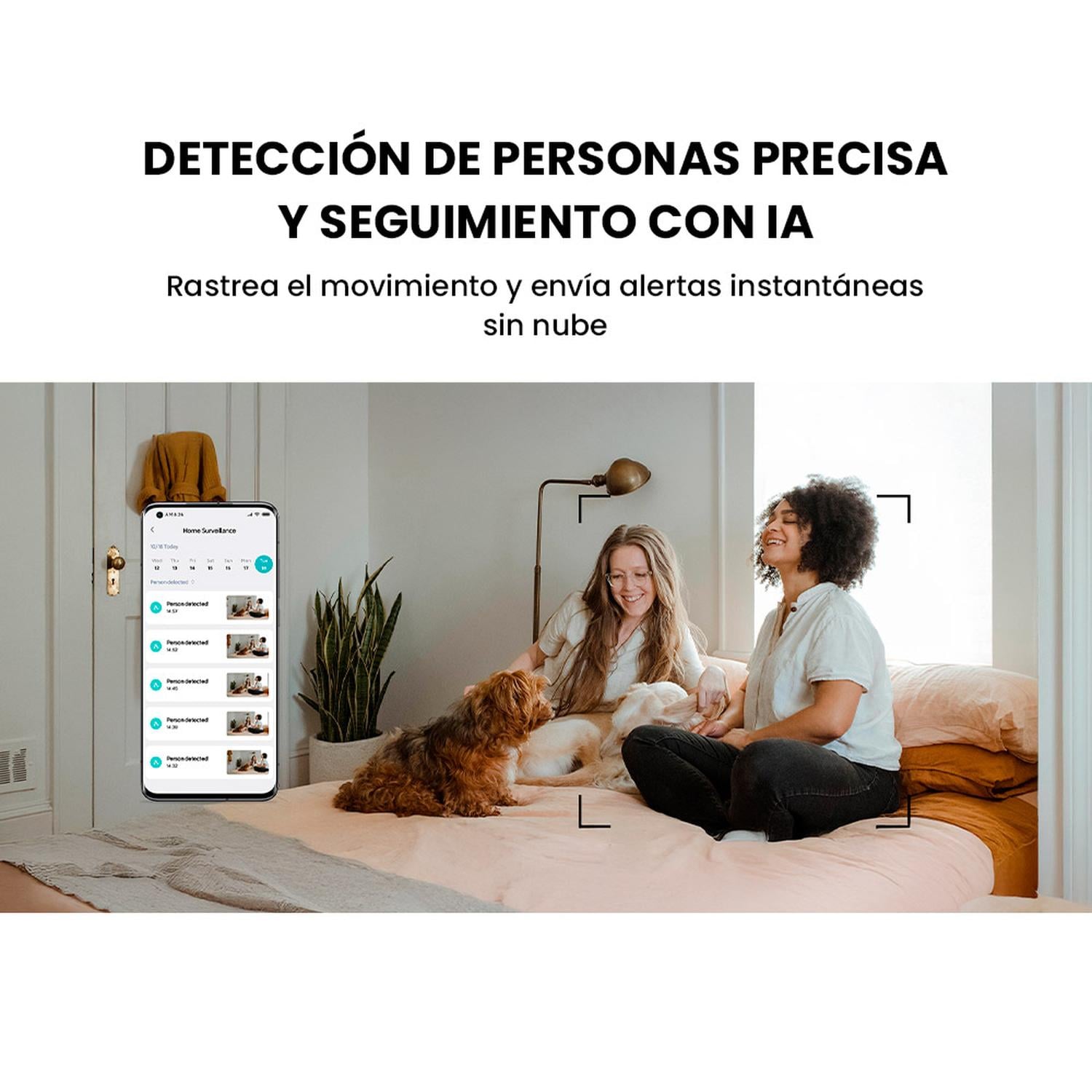 CÁMARA SEGURIDAD INTELIGENTE XIAOMI C400 UHD 2.5K 4MP 360° CON FUNCIONES IA MEJORADAS - 4