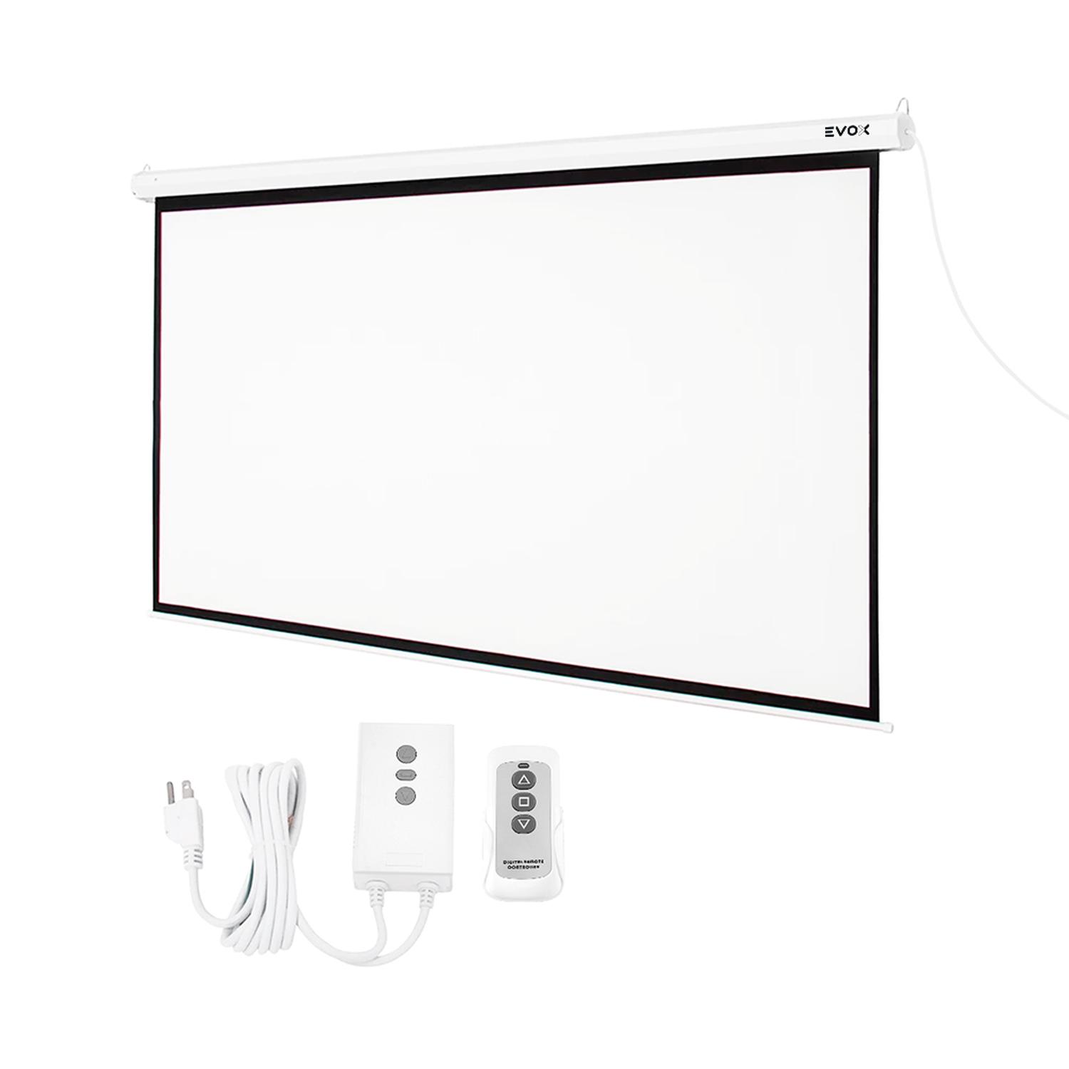 ECRAN ELÉCTRICO EVOX DE 100 PULGADAS 16:9 CON PANTALLA RETRÁCTIL AUTOMÁTICA - 3
