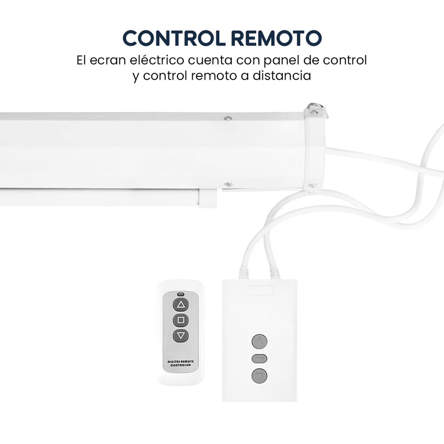 ECRAN ELÉCTRICO EVOX DE 100 PULGADAS 16:9 CON PANTALLA RETRÁCTIL AUTOMÁTICA - 6