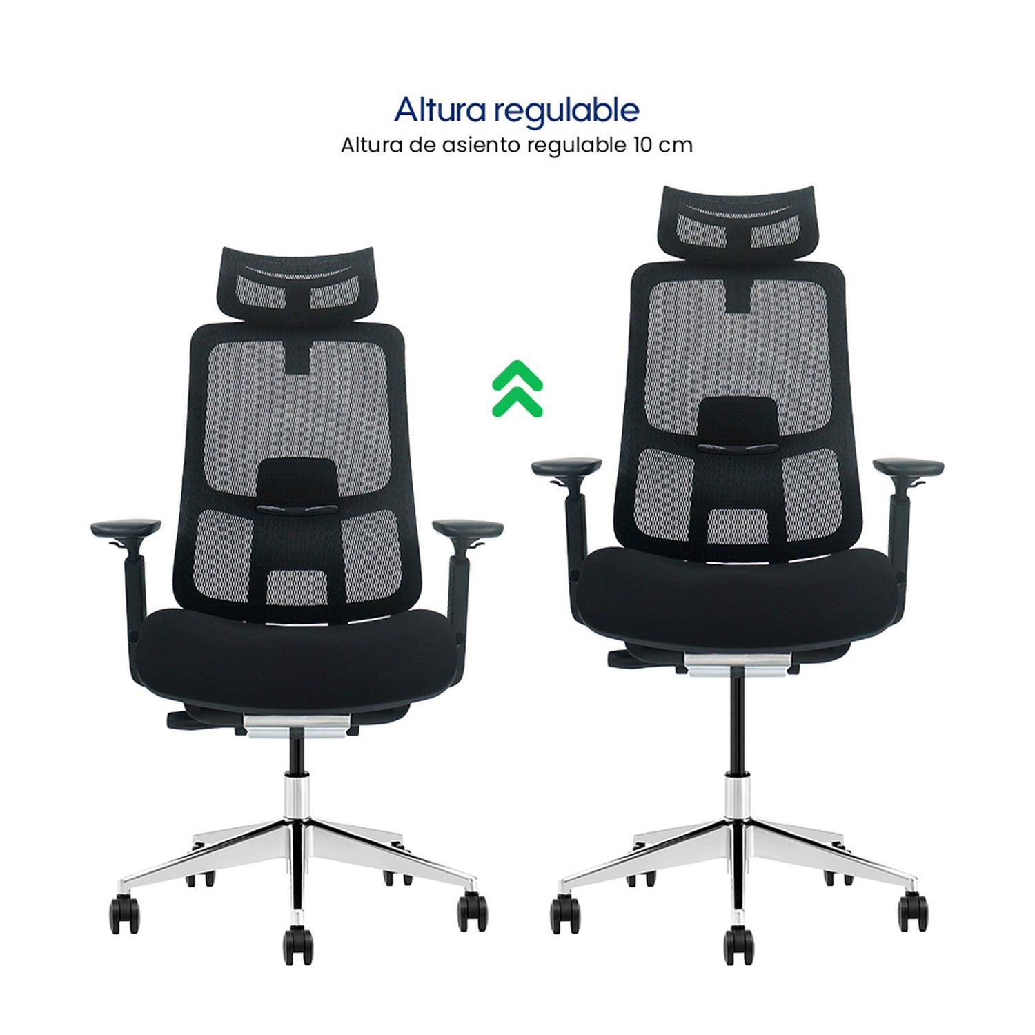 SILLA DE OFICINA ERGONÓMICA EVOX SC24 CON RESPALDO AJUSTABLE Y ASIENTO DESLIZANTE - 3
