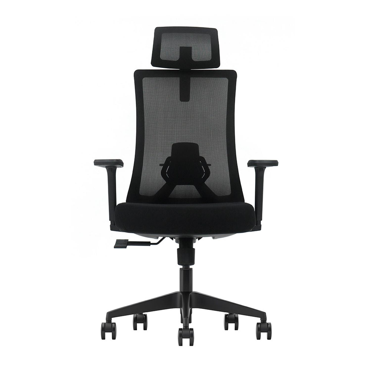 SILLA DE OFICINA ERGONÓMICA EJECUTIVA CON SOPORTE LUMBAR AJUSTABLE Y BRAZOS 3D EVOX KC16 - 2