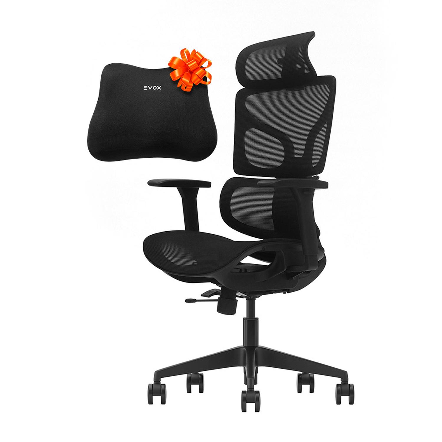 SILLA DE OFICINA ERGONÓMICA PROFESIONAL EVOX FC17 FULL MESH CON SOPORTE LUMBAR Y BRAZOS 3D - 1