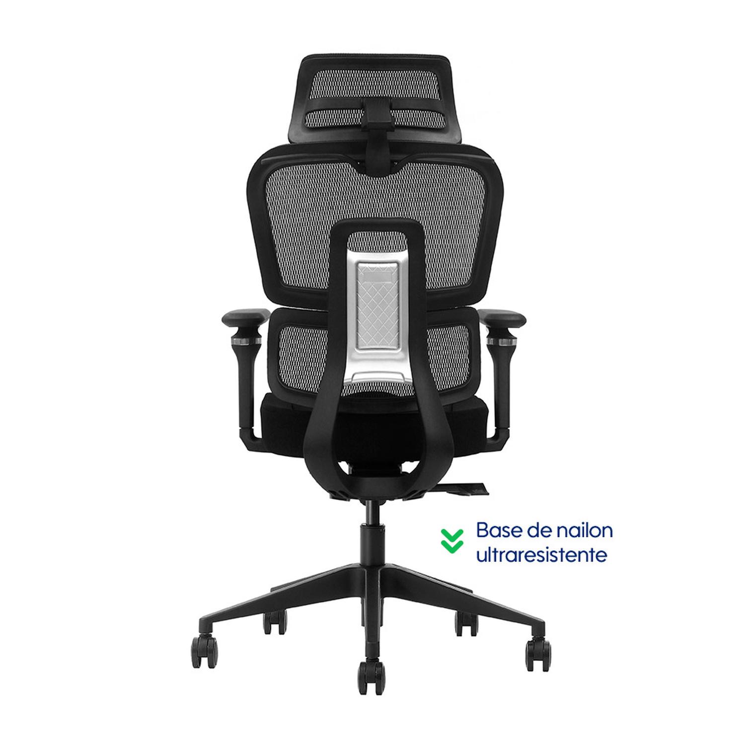 SILLA DE OFICINA ERGONÓMICA EVOX NC19 CON BRAZOS 5D Y SOPORTE LUMBAR DINÁMICO - 6