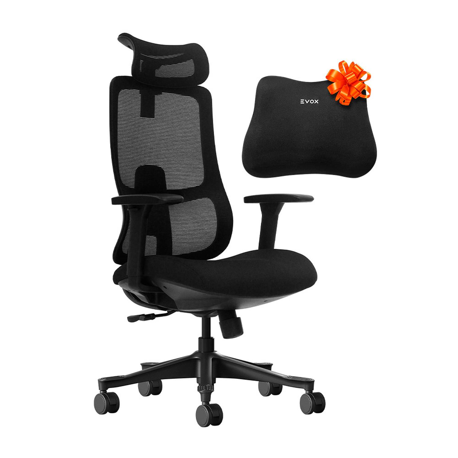 SILLA DE OFICINA ERGONÓMICA EVOX DC20 CON RESPALDO AJUSTABLE Y BRAZOS 3D - 1