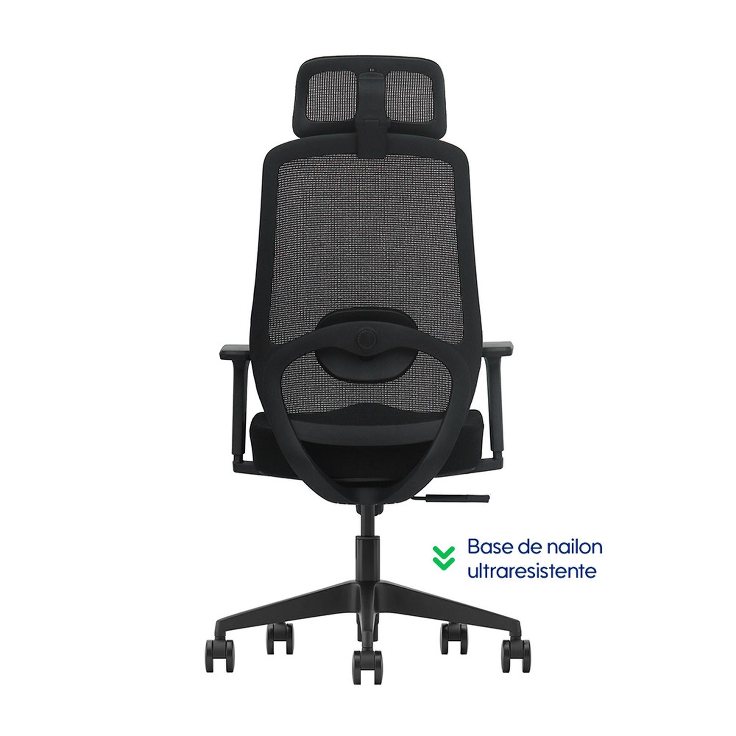 SILLA DE OFICINA ERGONÓMICA EJECUTIVA EVOX VC22 CON LUMBAR AJUSTABLE Y BRAZOS 3D - 7