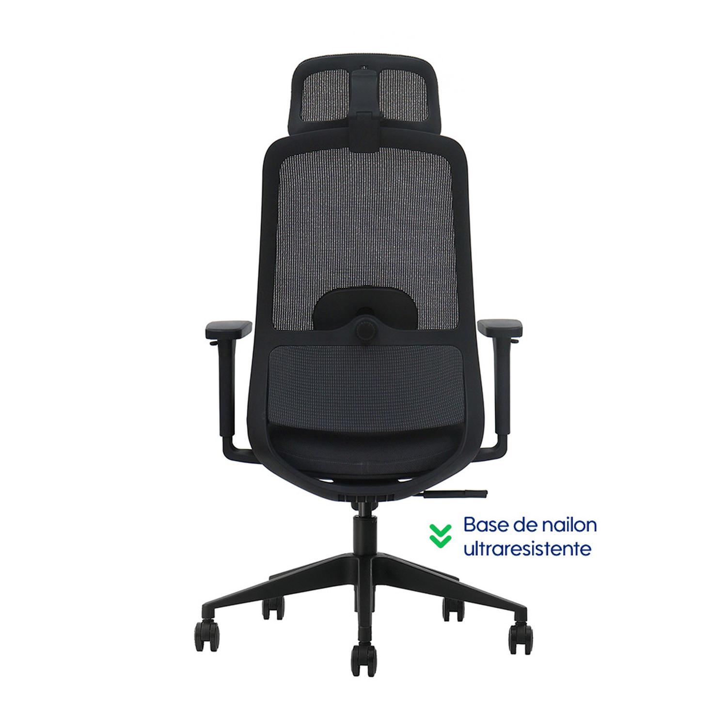 SILLA DE OFICINA ERGONÓMICA PROFESIONAL EVOX PC21 CON SOPORTE LUMBAR AJUSTABLE Y BRAZOS 3D - 7