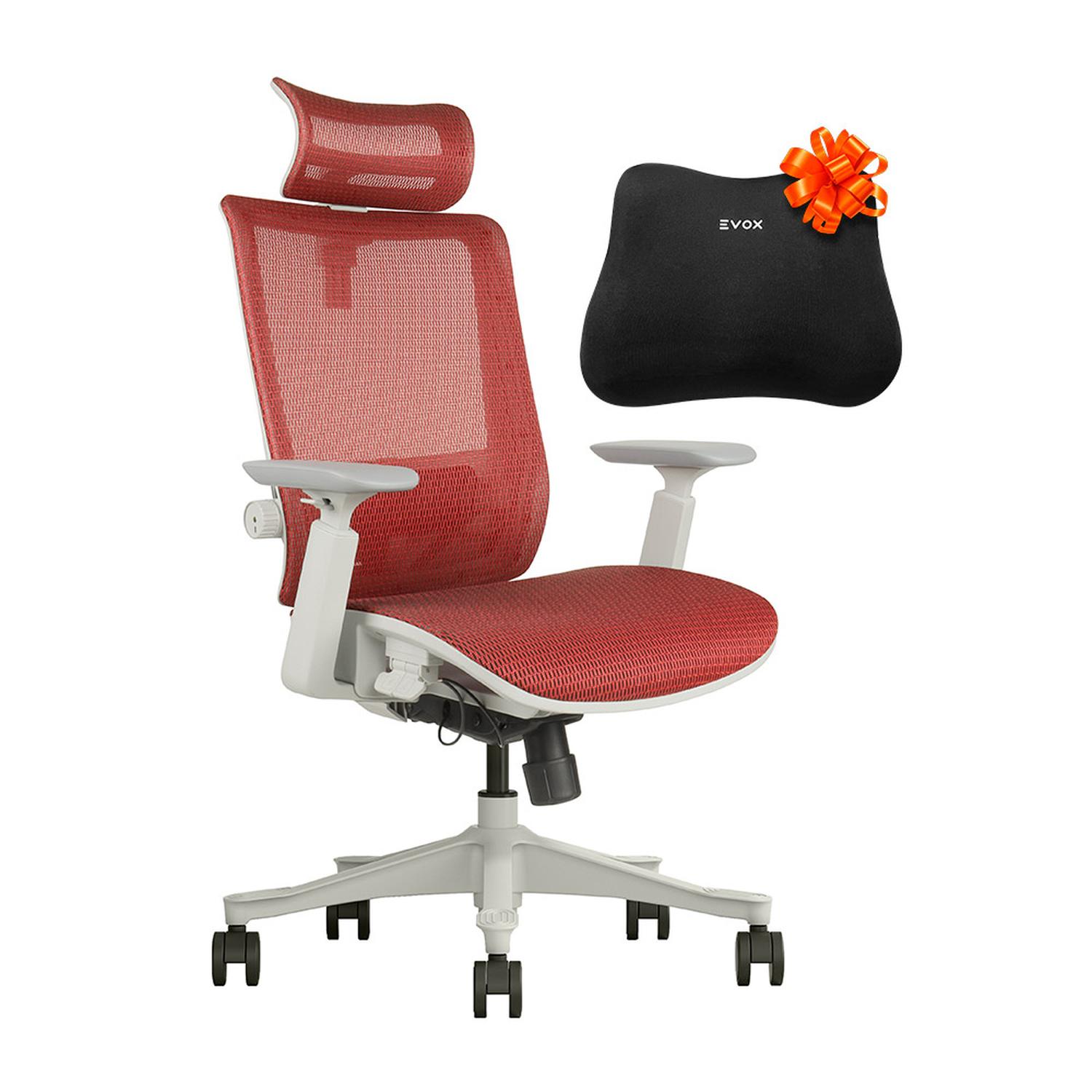 SILLA DE OFICINA ERGONÓMICA EVOX SM6-GH DE MALLA CON SOPORTE LUMBAR AJUSTABLE Y BRAZOS 3D - 1