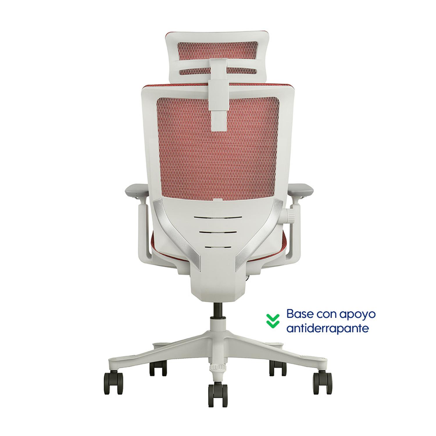 SILLA DE OFICINA ERGONÓMICA EVOX SM6-GH DE MALLA CON SOPORTE LUMBAR AJUSTABLE Y BRAZOS 3D - 8