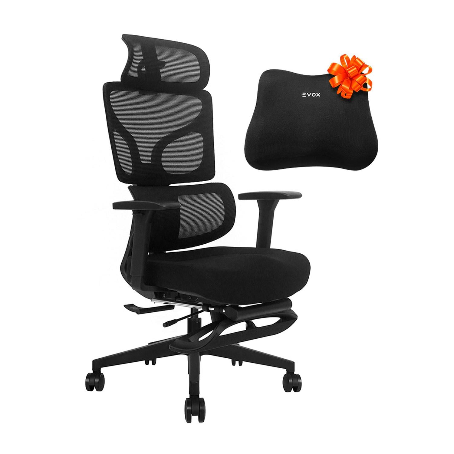 SILLA DE OFICINA ERGONÓMICA EVOX GT5-R CON DOBLE SOPORTE LUMBAR Y REPOSAPIÉS - 1