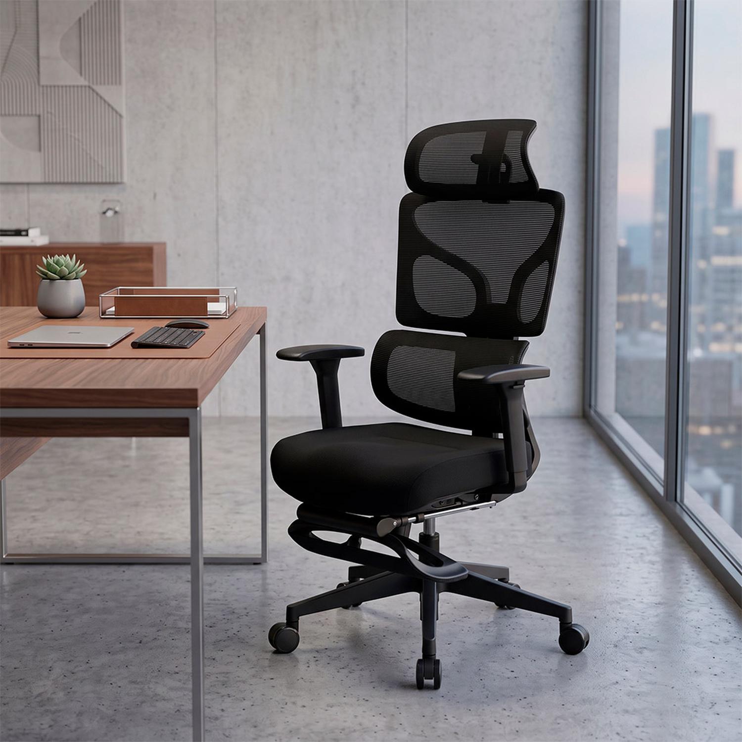 SILLA DE OFICINA ERGONÓMICA EVOX GT5-R CON DOBLE SOPORTE LUMBAR Y REPOSAPIÉS - 9