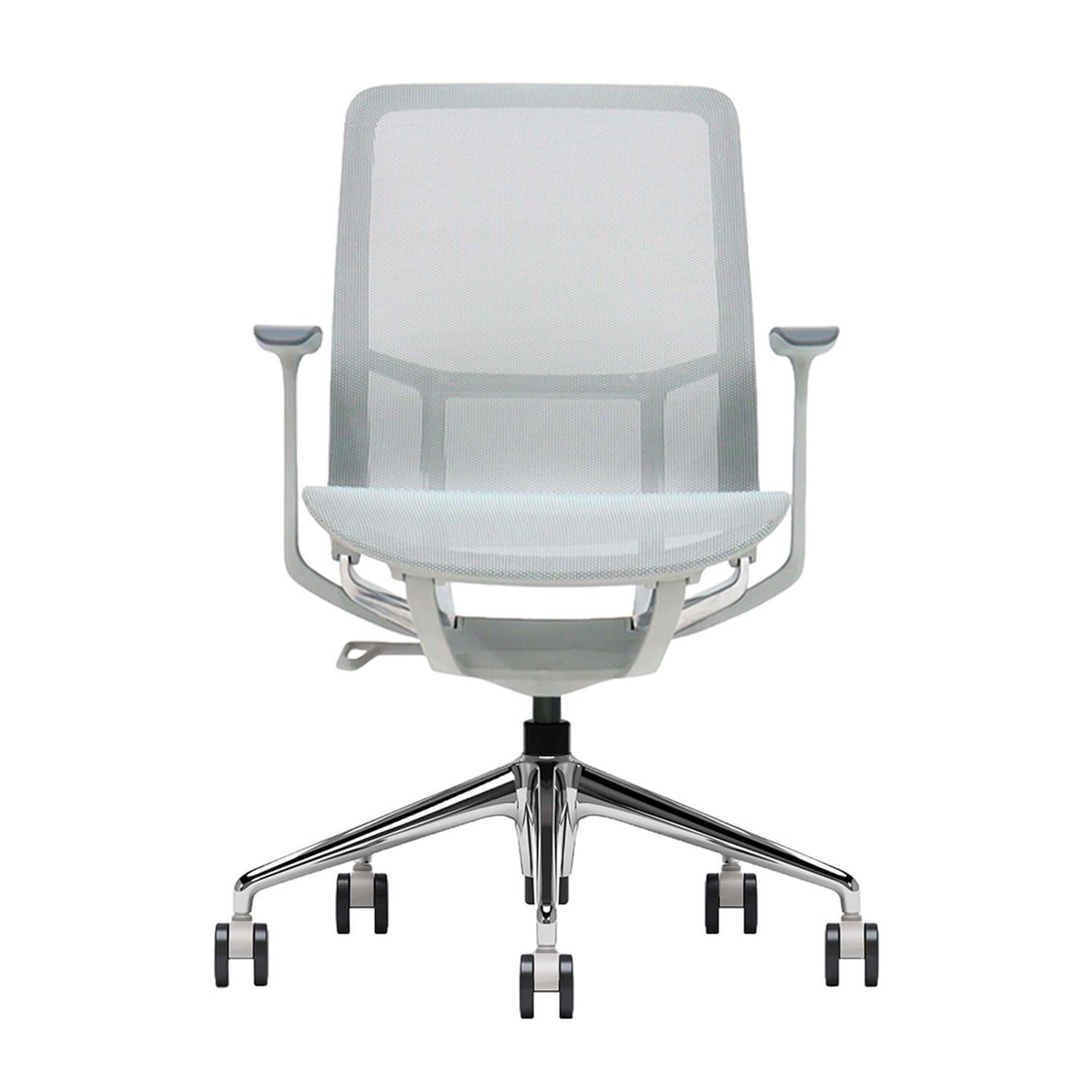 SILLA DE OFICINA ERGONÓMICA GRIS DE MALLA EVOX F5G - 2