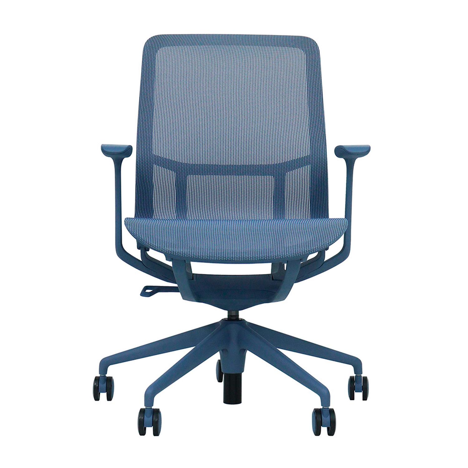 SILLA DE OFICINA ERGONÓMICA AZUL DE MALLA EVOX F5G-A - 2
