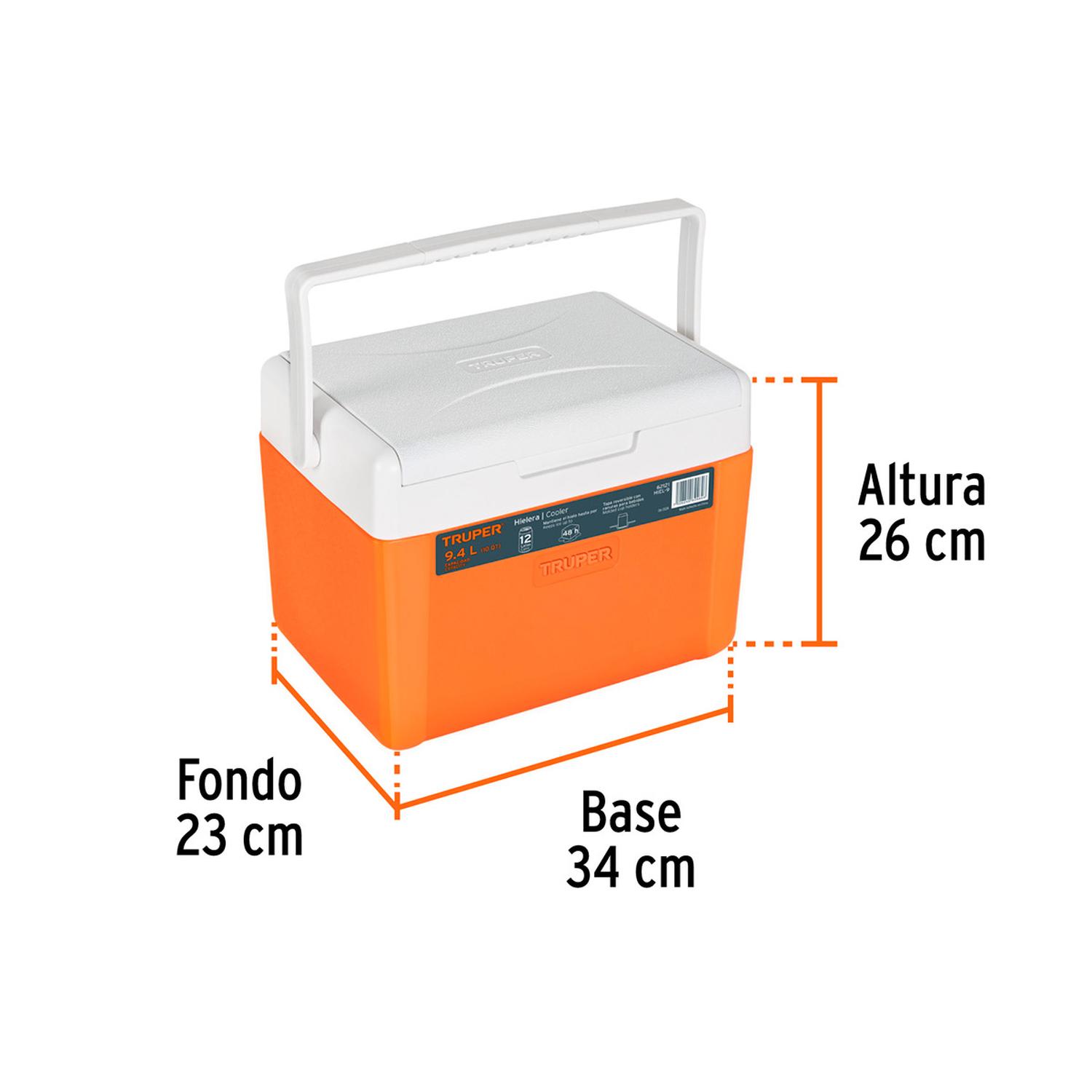 COOLER HIELERA TRUPER HIEL-9 CAPACIDAD DE 9.4 L - 4